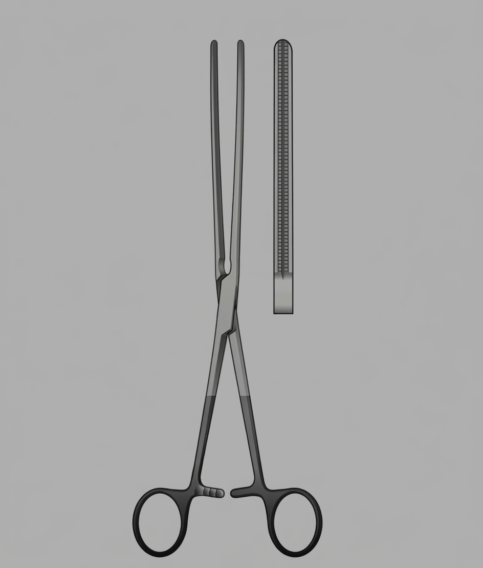 Pinza Clamp Intestinal Atraumática 16cm