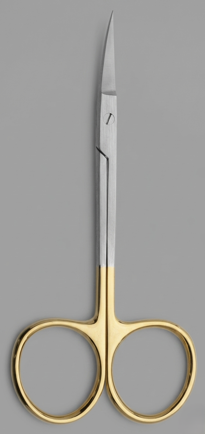 Tijera Iris Curva 11,5cm Gold