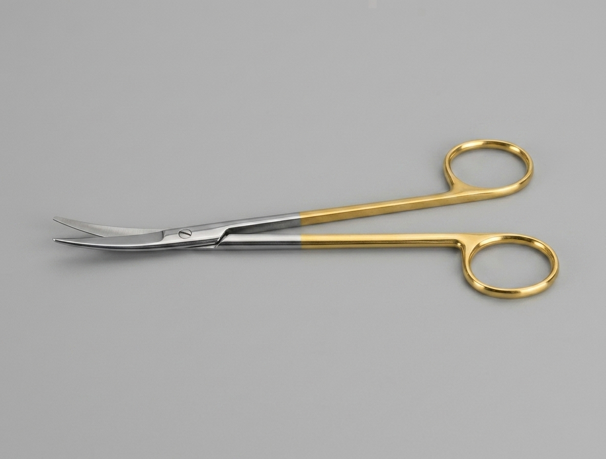 Tijera Metzenbaum Curva TC 15cm Gold